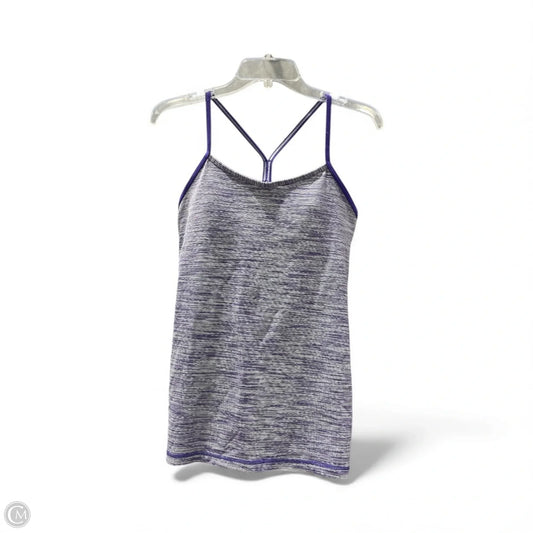 Athletic Tank Top By Lululemon In Purple & White, Size: 10
