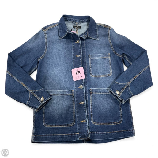 Jacket Denim By Well Worn In Blue Denim, Size: Xs