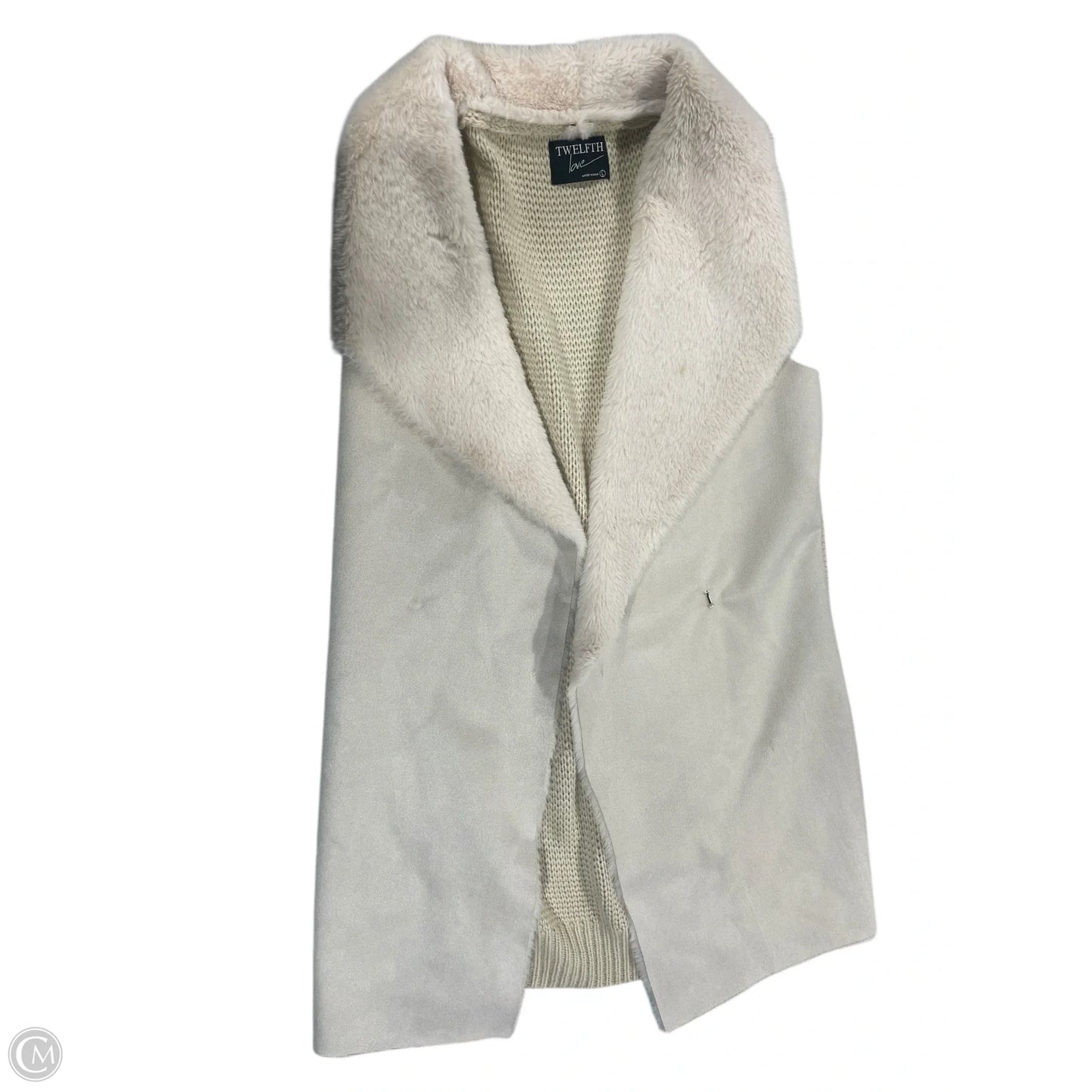 Cardigan By Clothes Mentor In Beige, Size: L