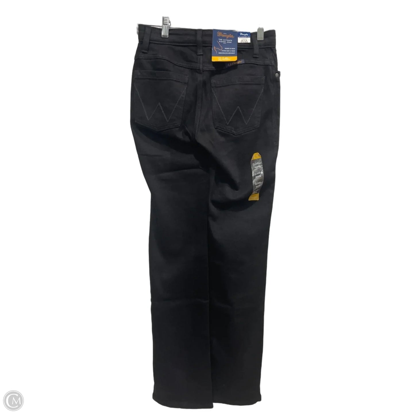 Jeans Boot Cut By Wrangler In Black Denim, Size: 4