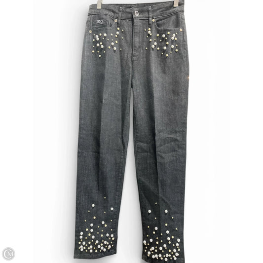 Jeans Designer By Karl Lagerfeld In Black Denim, Size: 4