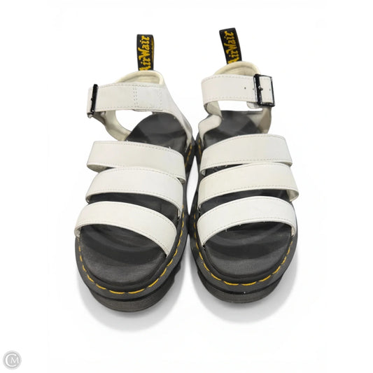 Sandals Heels Platform By Dr Martens In White, Size: 7