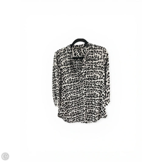 Blouse Long Sleeve By Dalia In Animal Print, Size: S