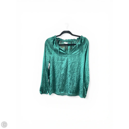 Blouse Long Sleeve By Maurices In Green, Size: S