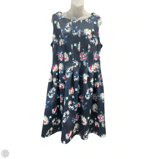 Dress Work By Andrew Marc In Floral Print, Size: 14