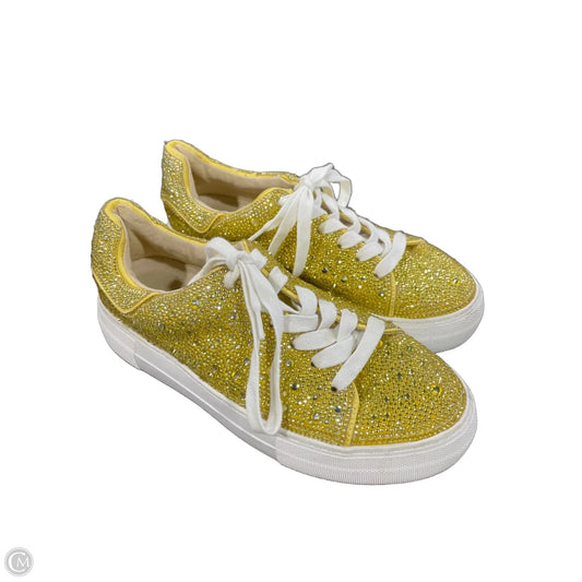 Shoes Sneakers By Betsey Johnson In Yellow, Size: 7.5