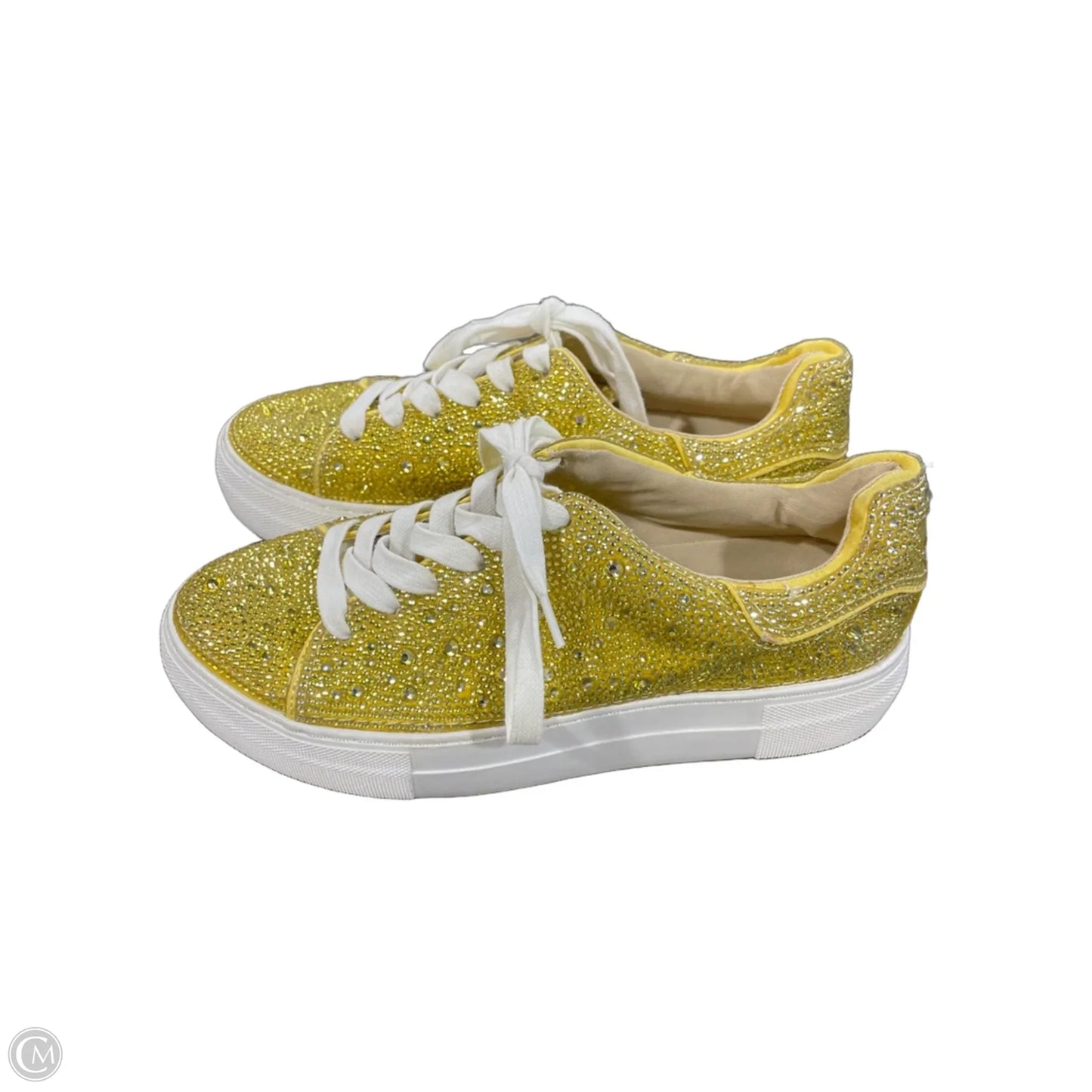Shoes Sneakers By Betsey Johnson In Yellow, Size: 7.5