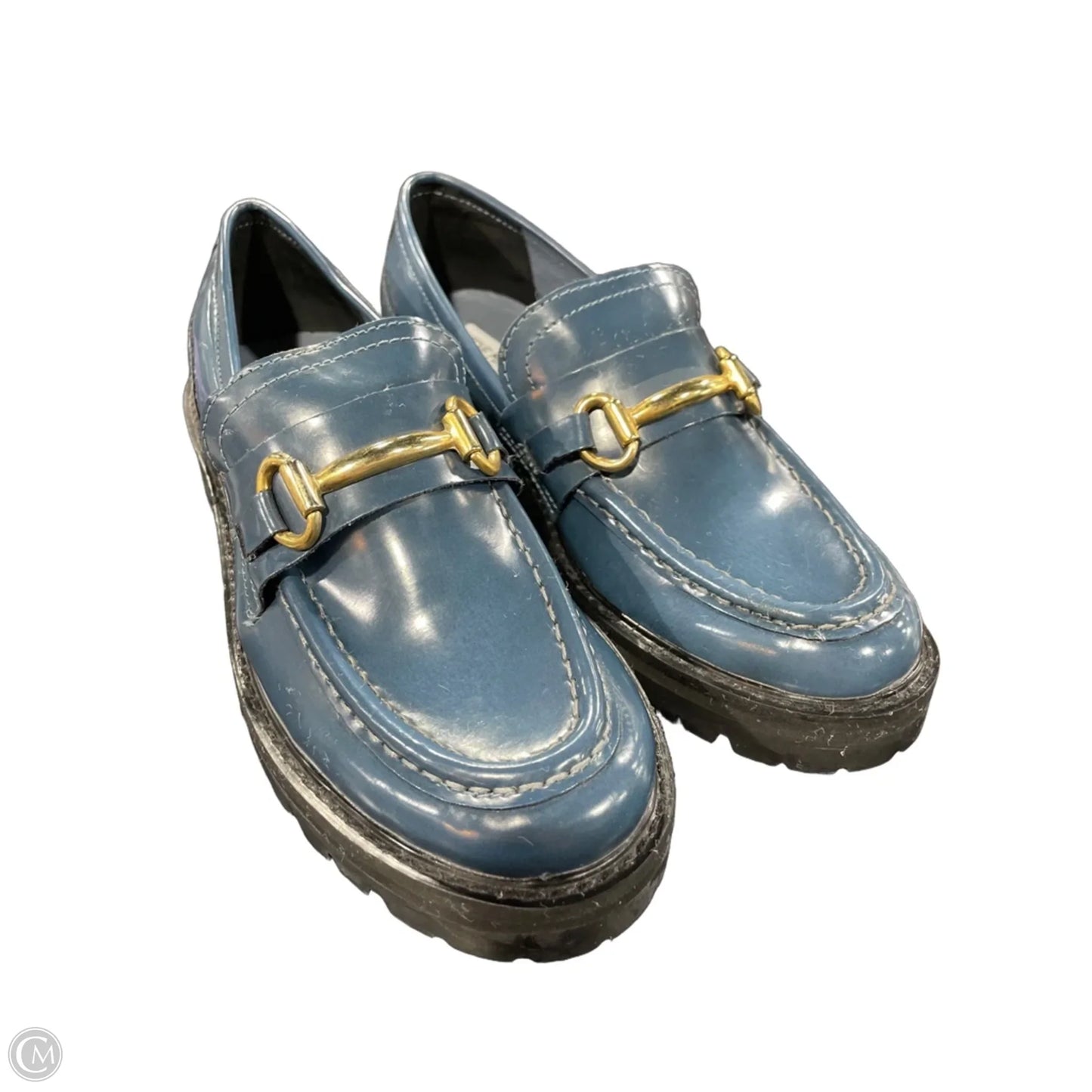 Shoes Heels Platform By Steve Madden In Blue, Size: 7