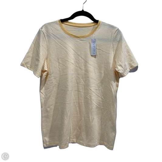 Top Short Sleeve Basic By Lands End In Striped Pattern, Size: S
