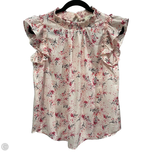 Blouse Sleeveless By Loft In Floral Print, Size: S