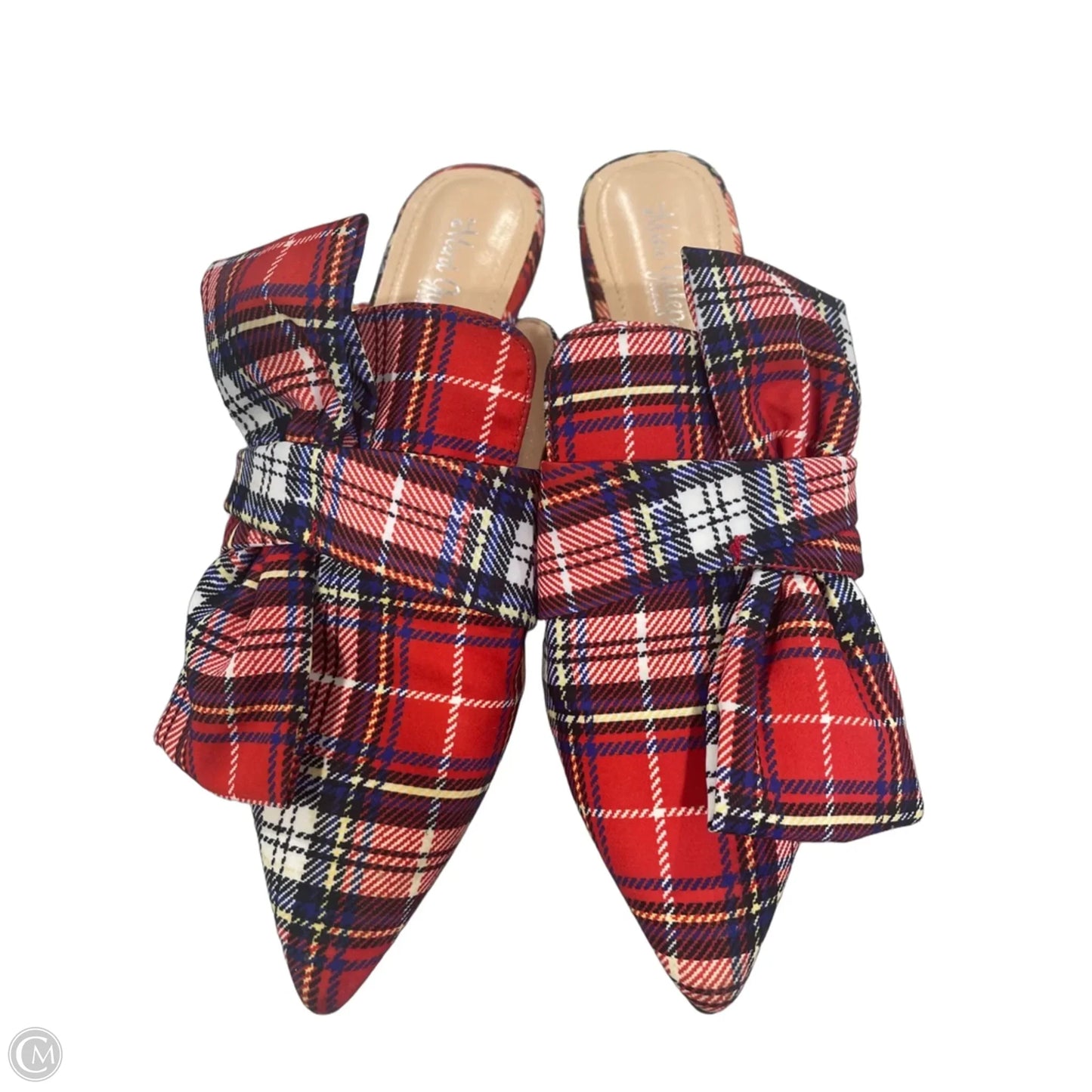 Shoes Flats By Clothes Mentor In Plaid Pattern, Size: 7.5