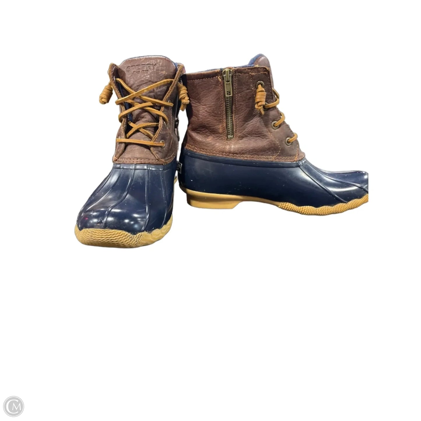 Boots Rain By Sperry In Blue & Brown, Size: 8.5