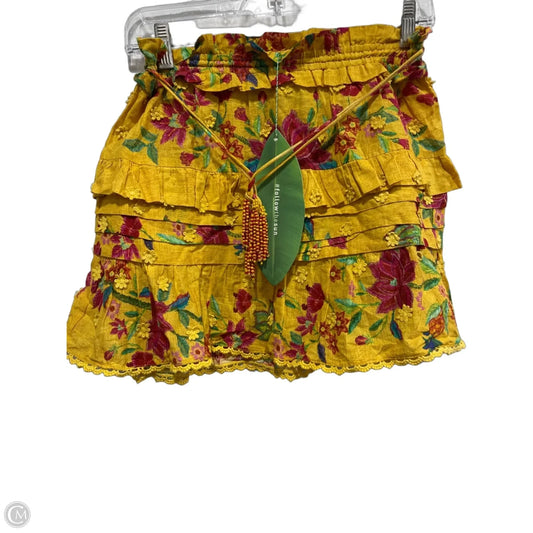 Skirt Designer By Farm Rio In Floral Print, Size: Xs