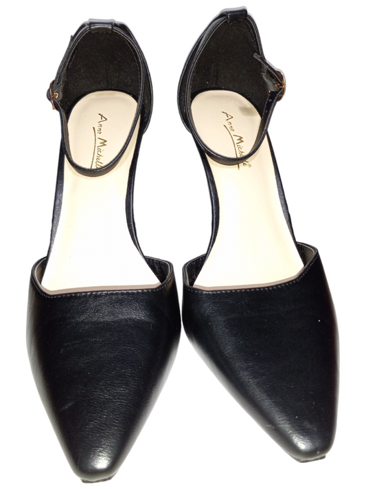 Black Shoes Heels Stiletto Anne Michelle, Size 9