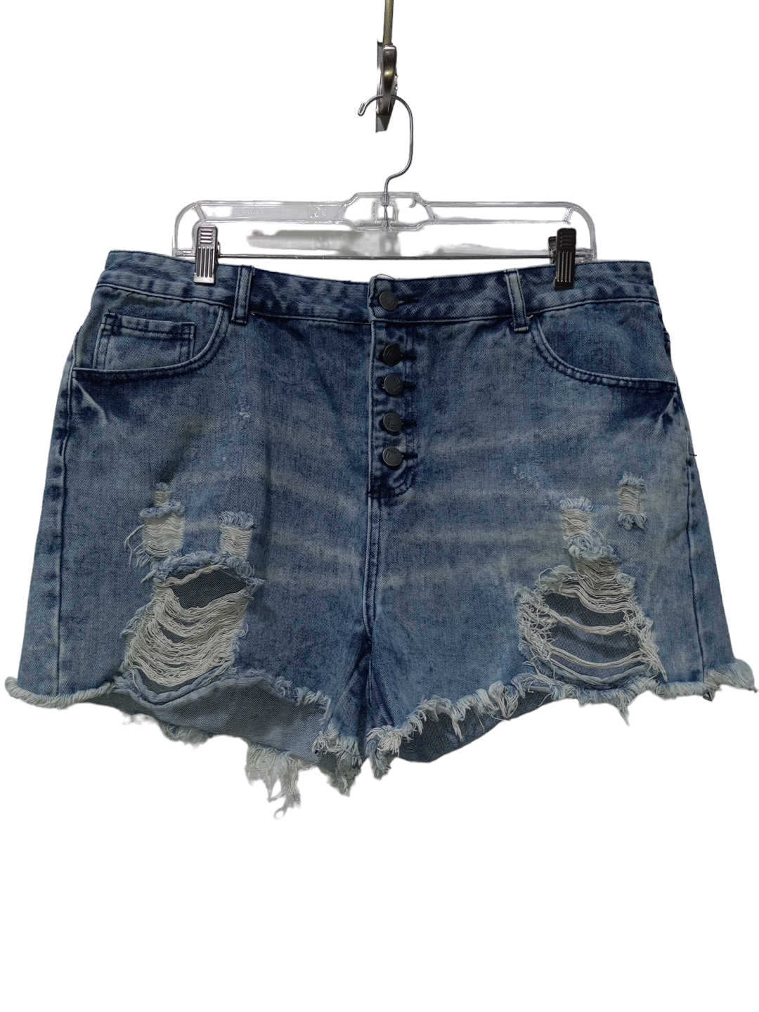 Blue Denim Shorts Crazy Train, Size 15