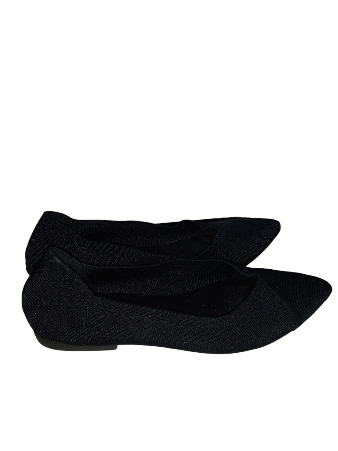 Black Shoes Flats Mia, Size 8