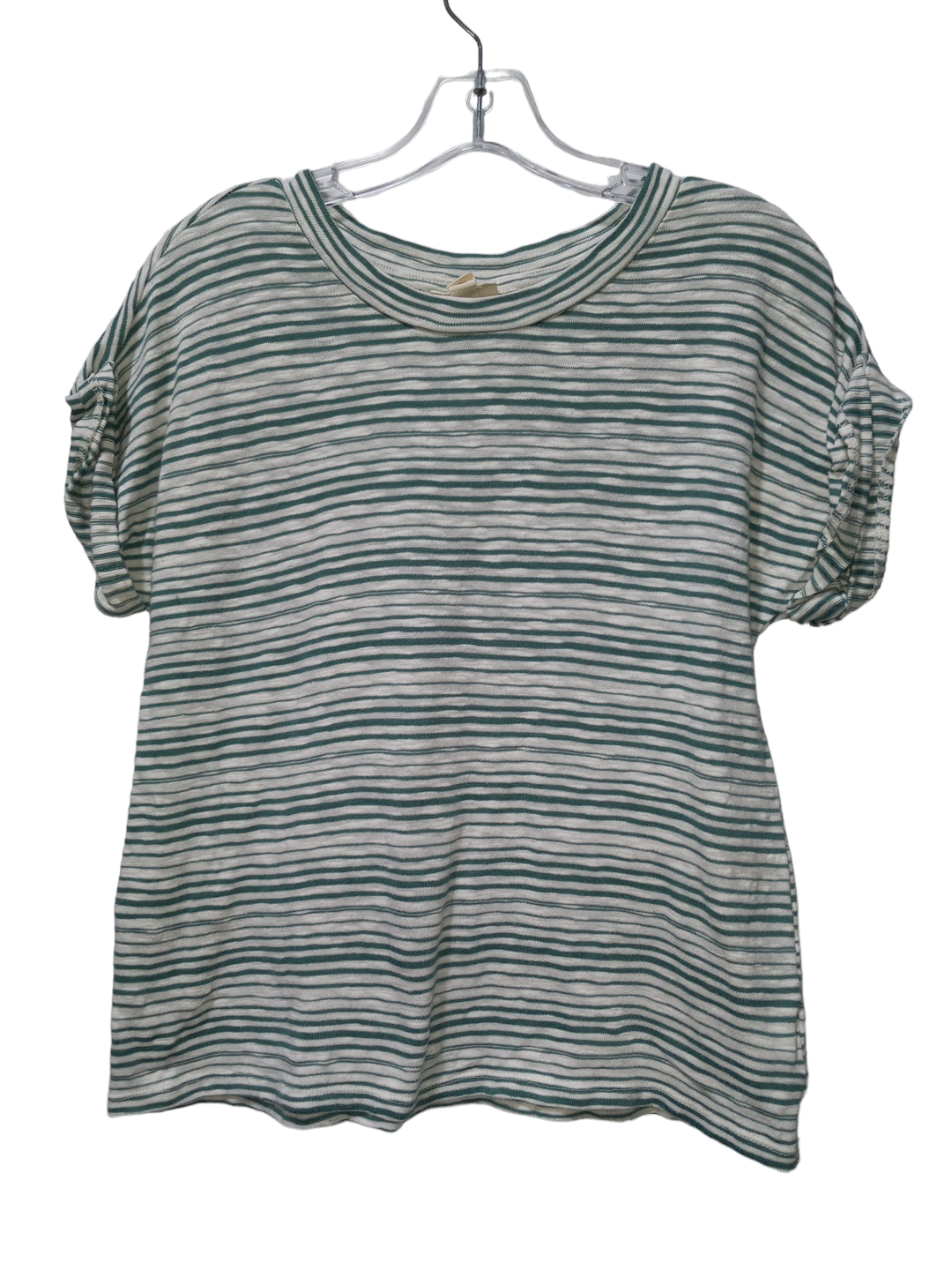 Striped Pattern Top Short Sleeve Ana, Size M