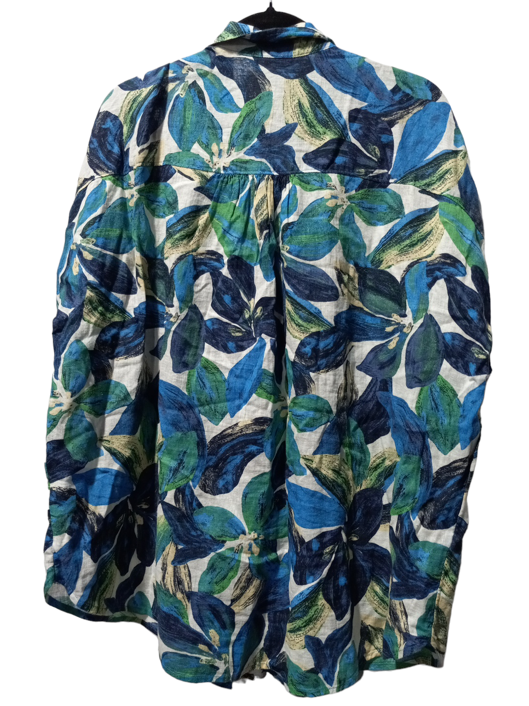 Tropical Print Top Short Sleeve Time And Tru, Size 2x