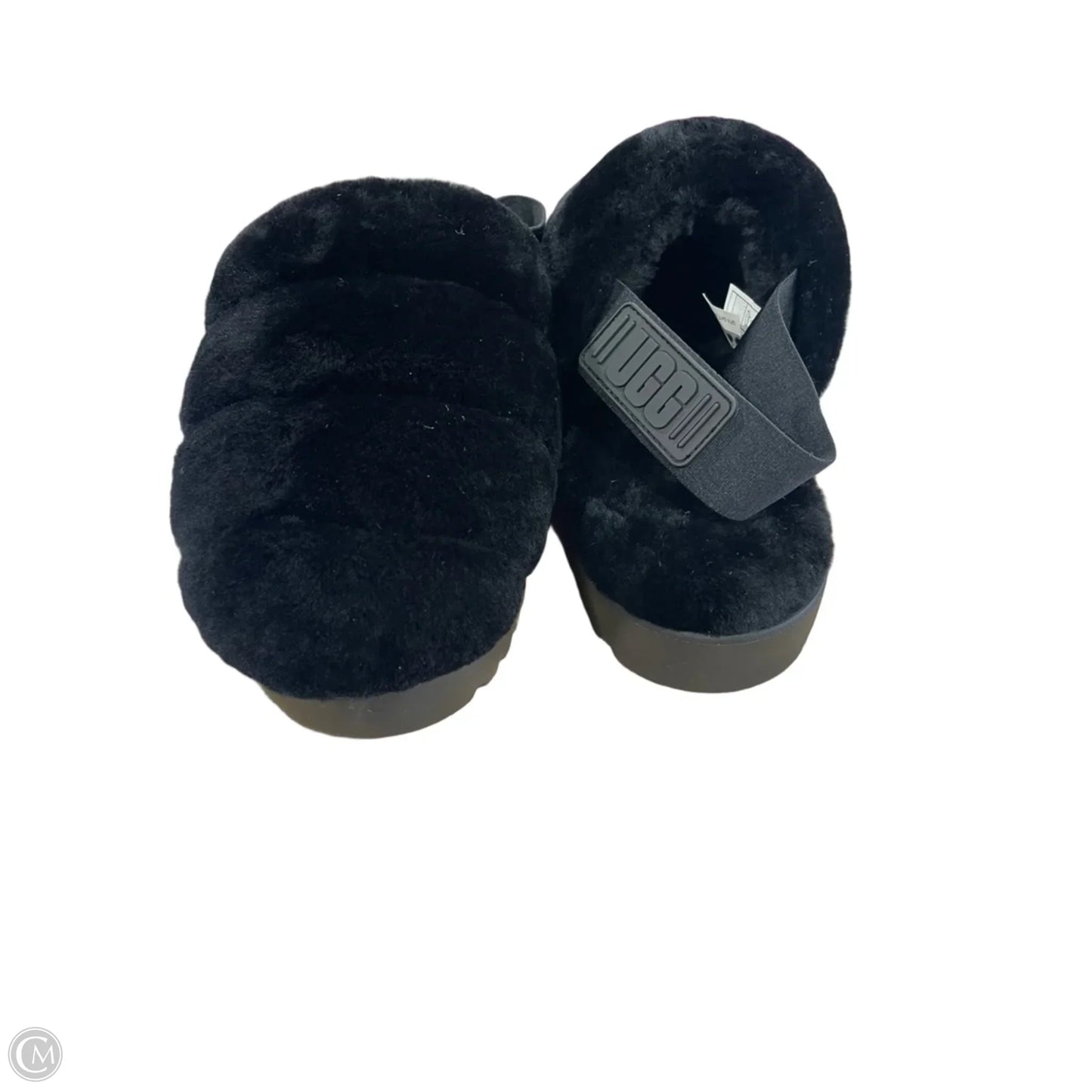 Slippers Designer By Ugg In Black, Size: 7