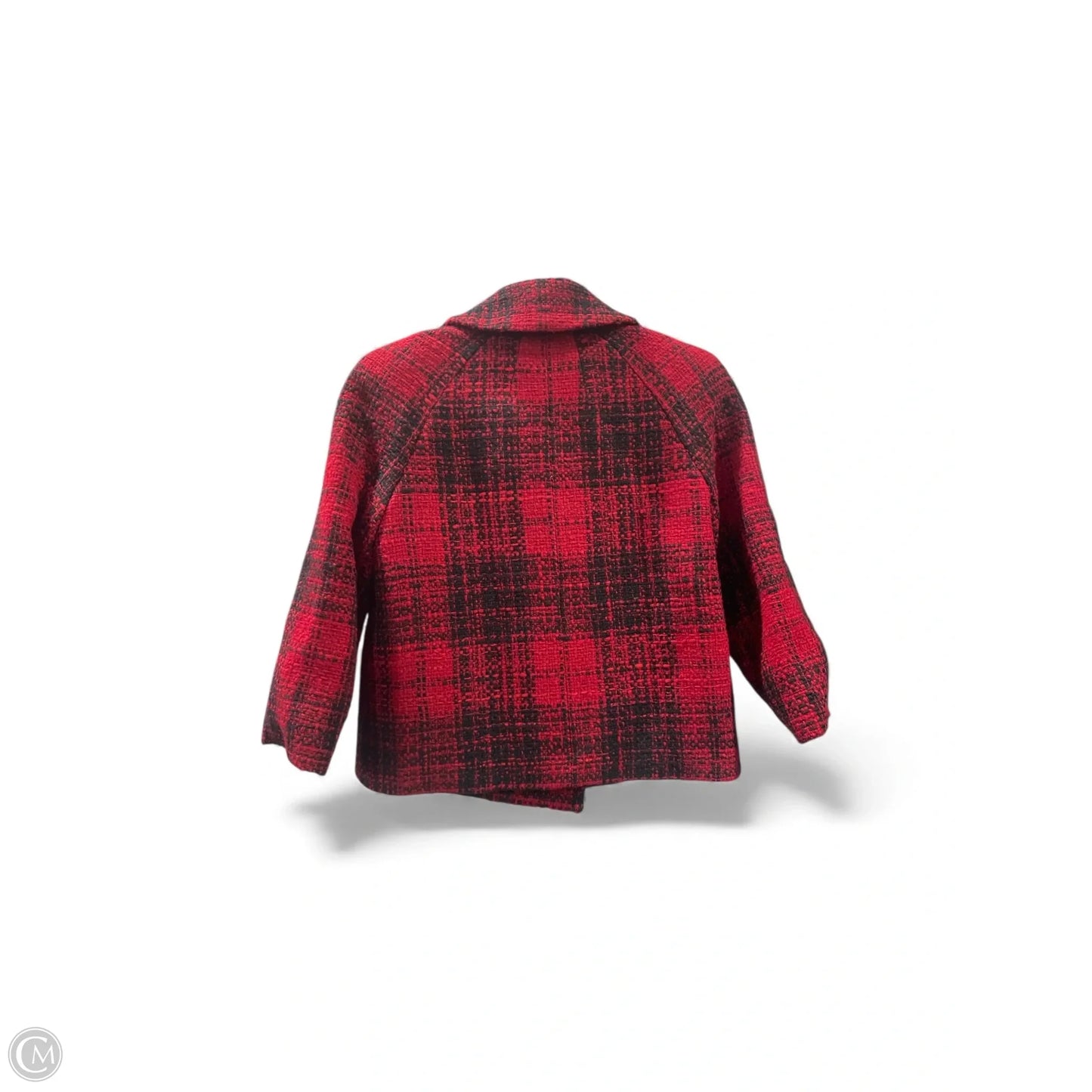 Coat Wool By Talbots In Black & Red, Size: 6p