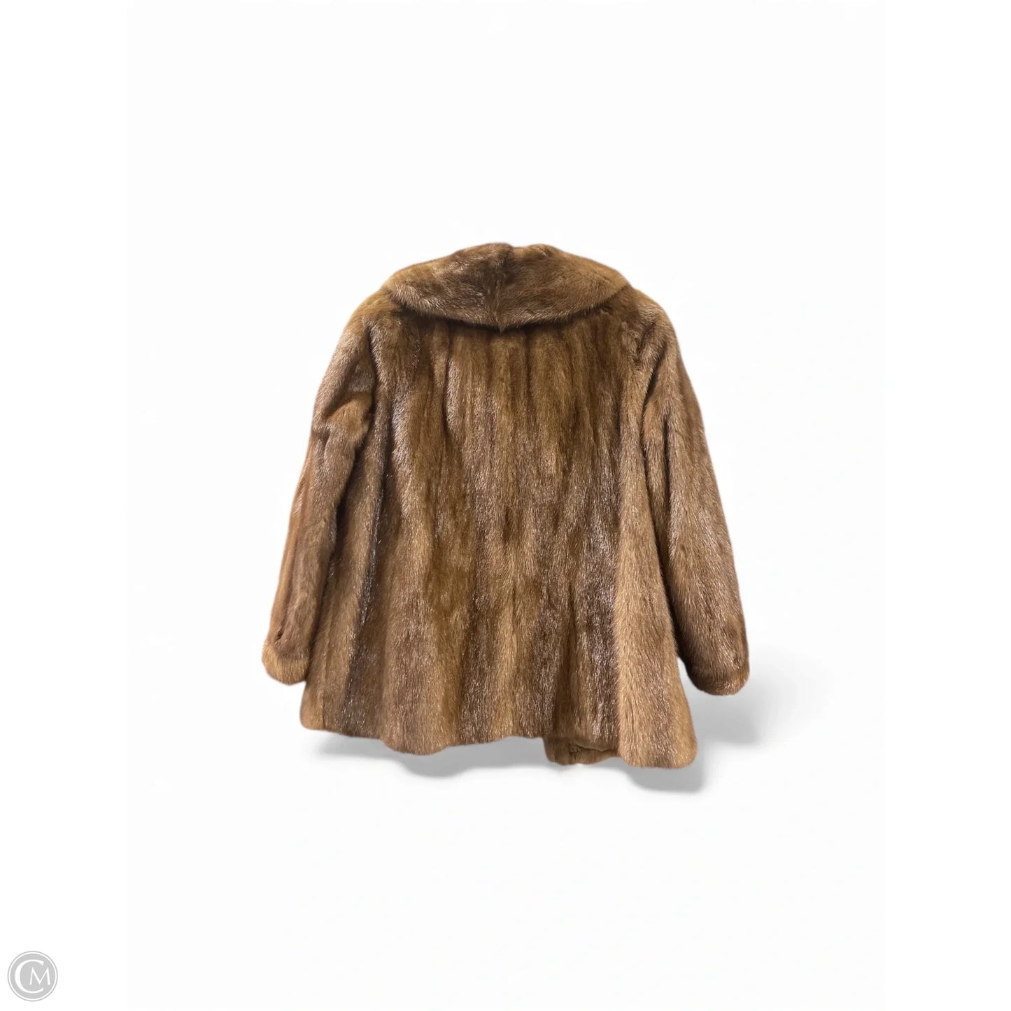 Coat Faux Fur & Sherpa By Clothes Mentor In Brown, Size: S