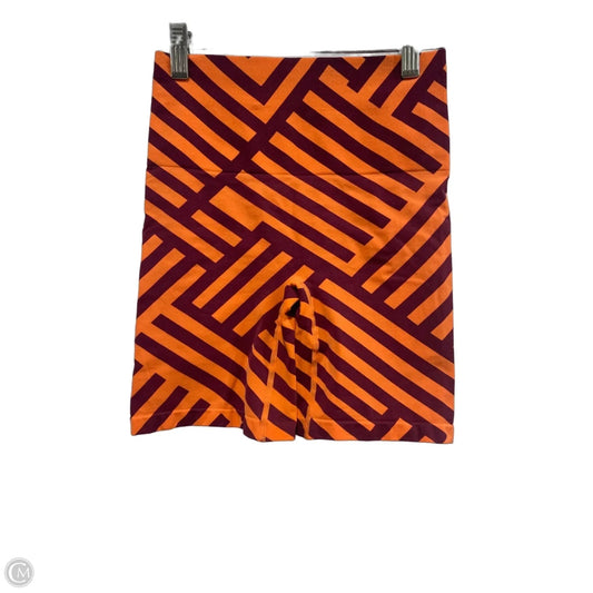 Athletic Shorts By Yitty In Orange & Purple, Size: Xl