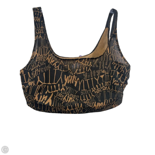 Athletic Bra By Yitty In Black & Brown, Size: Xl