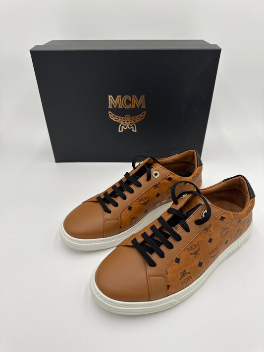 Shoes Luxury Designer By Mcm In Brown, Size:9.5