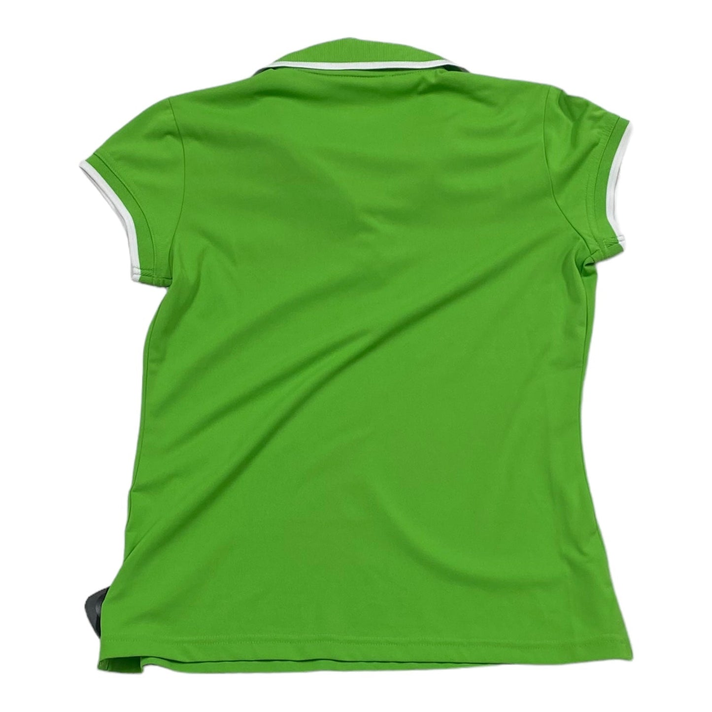 Green Athletic Top Short Sleeve Adidas, Size S