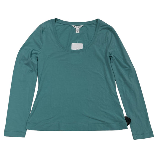 Blue Athletic Top Long Sleeve Crewneck Athleta, Size S