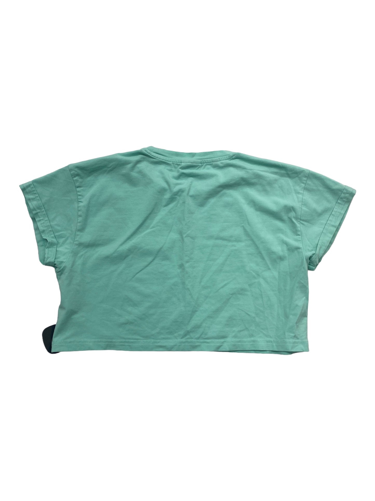 Teal Athletic Top Short Sleeve Gym Shark, Size S