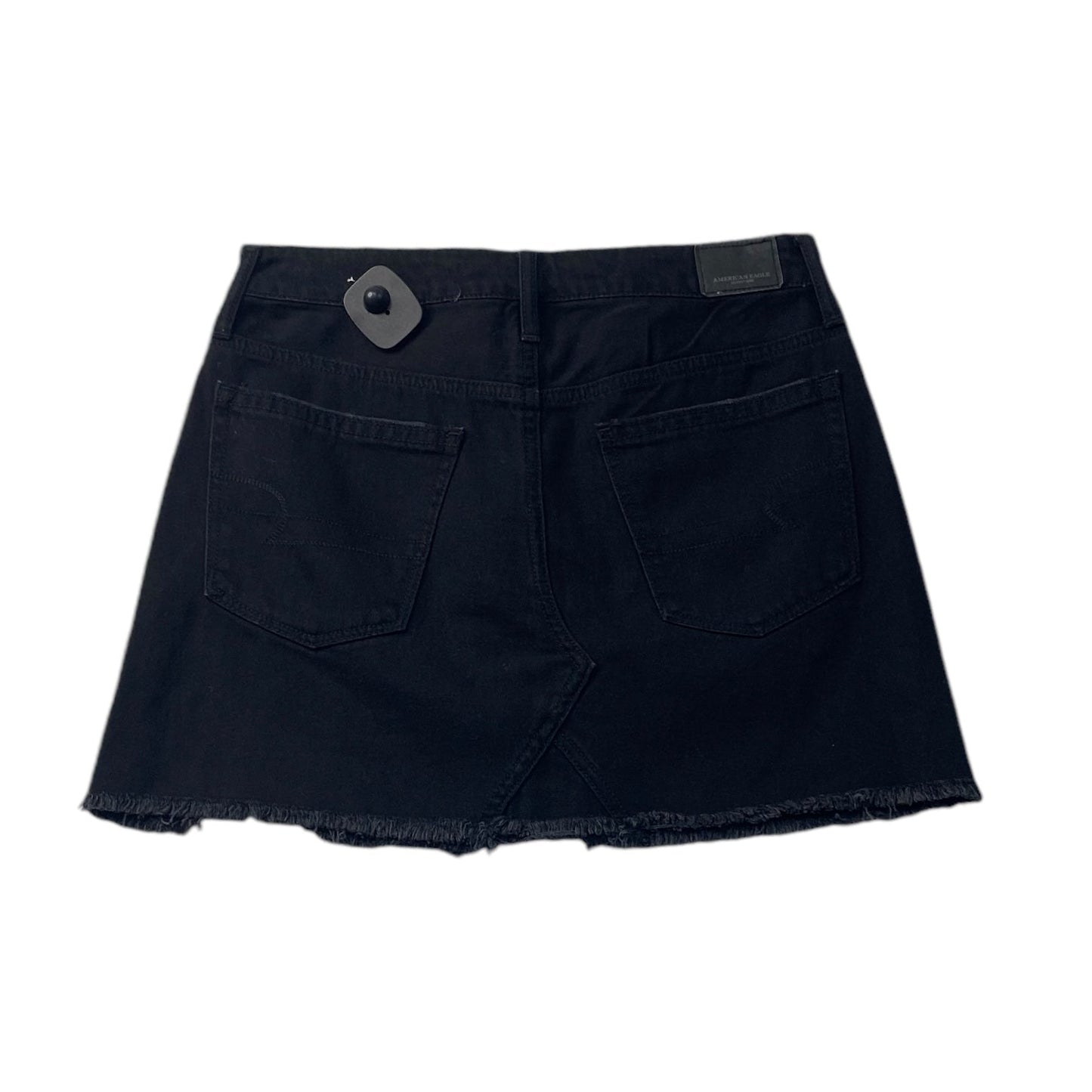 Skirt Mini & Short By American Eagle In Black Denim, Size: 6