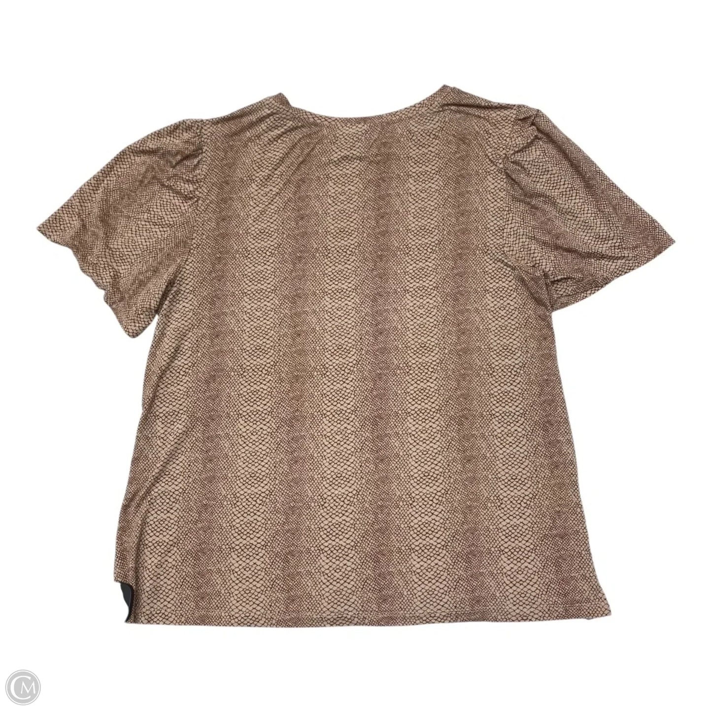 Top Short Sleeve By A New Day In Animal Print, Size: Xl
