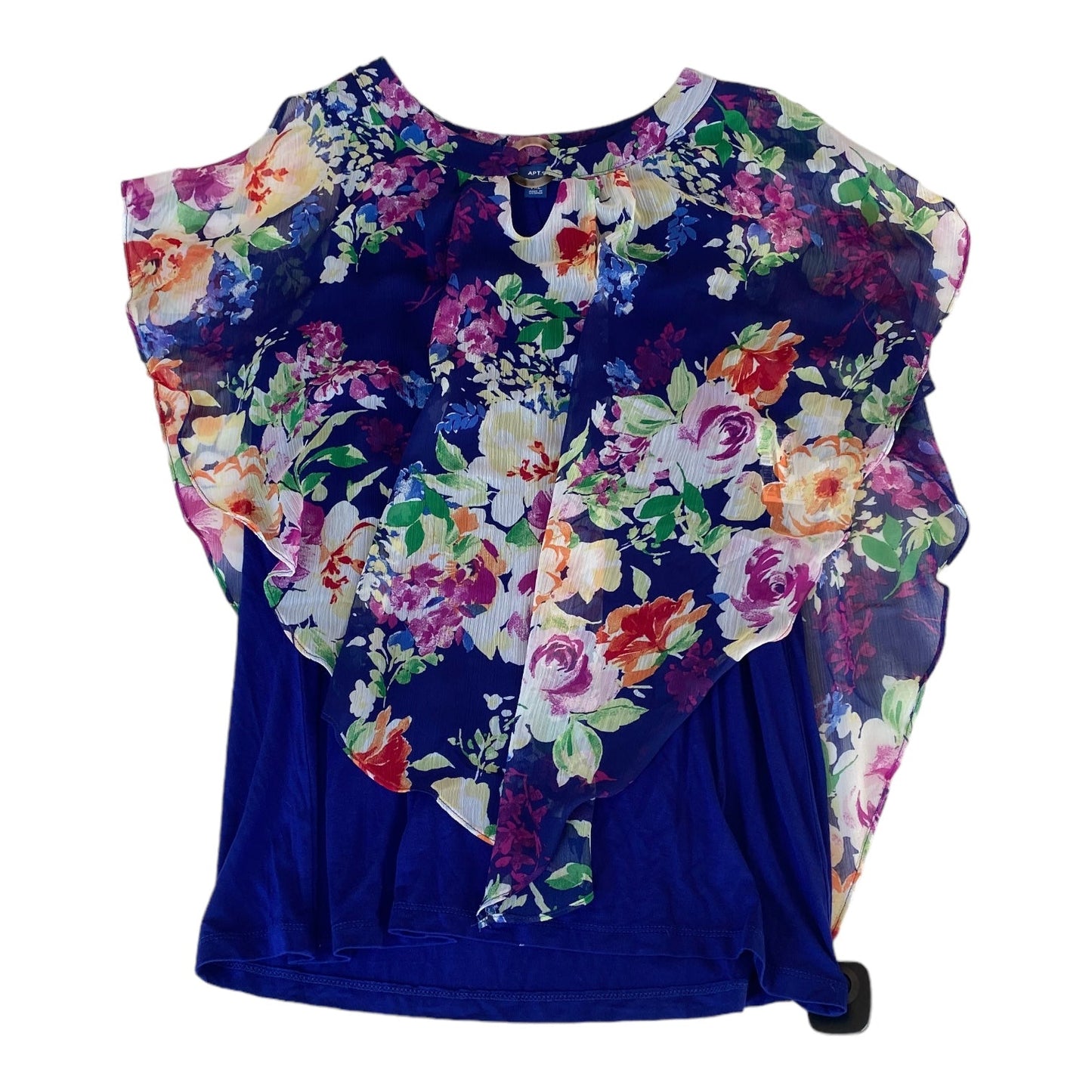 Floral Print Top Short Sleeve Apt 9, Size Xl