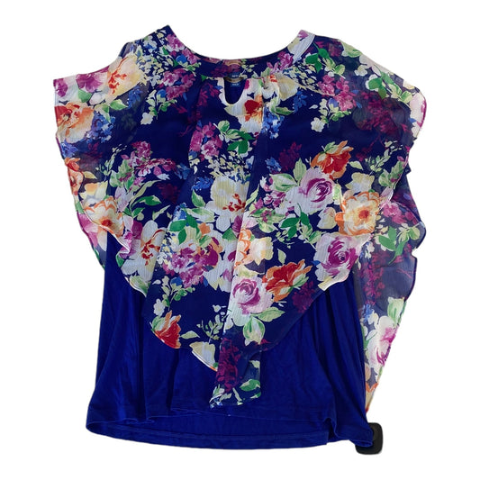 Floral Print Top Short Sleeve Apt 9, Size Xl