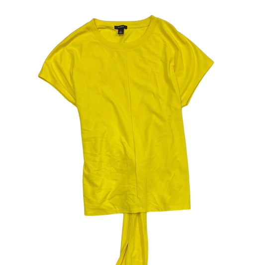 Yellow Top Short Sleeve Halogen, Size M