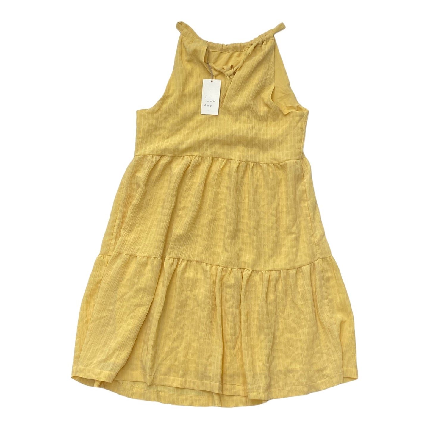Yellow Dress Casual Midi A New Day, Size S