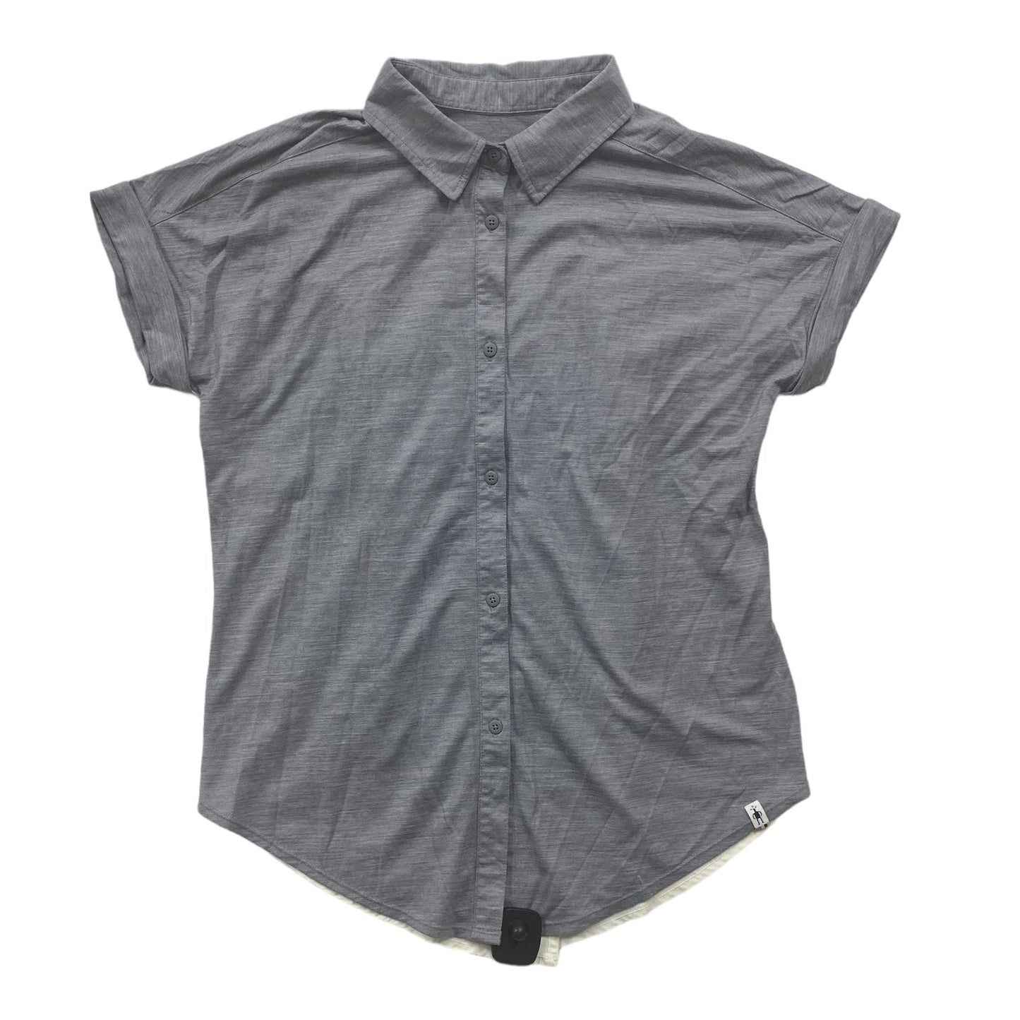 Grey & White Top Short Sleeve Smartwool, Size M