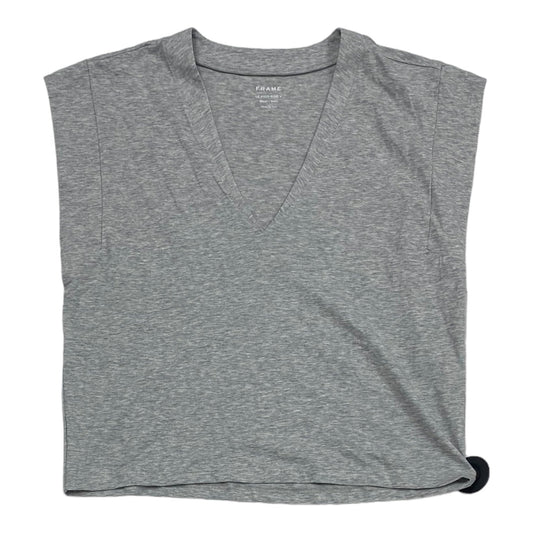 Grey Top Sleeveless Frame, Size S
