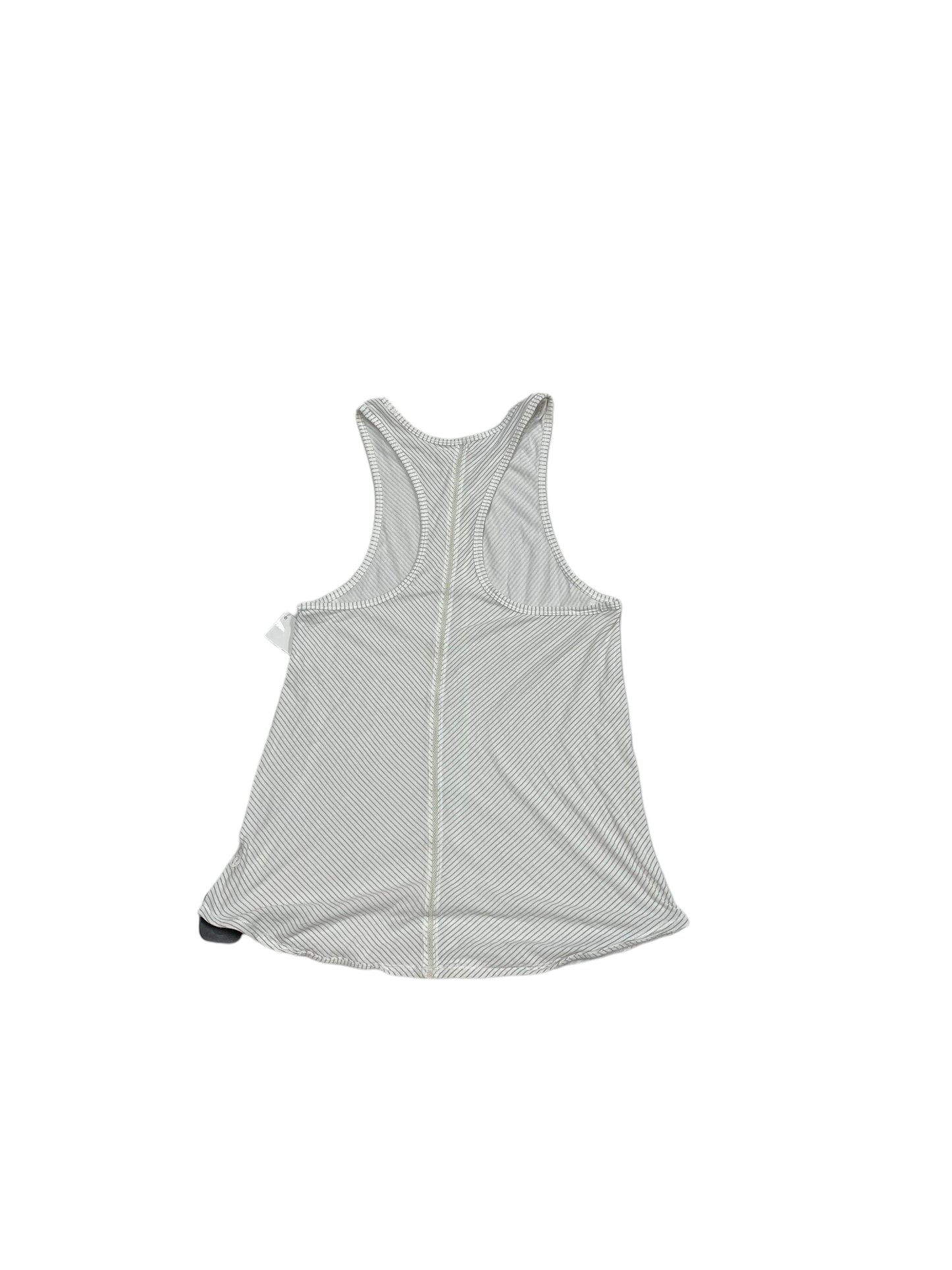 Athletic Tank Top By Lululemon In Grey & White, Size: S