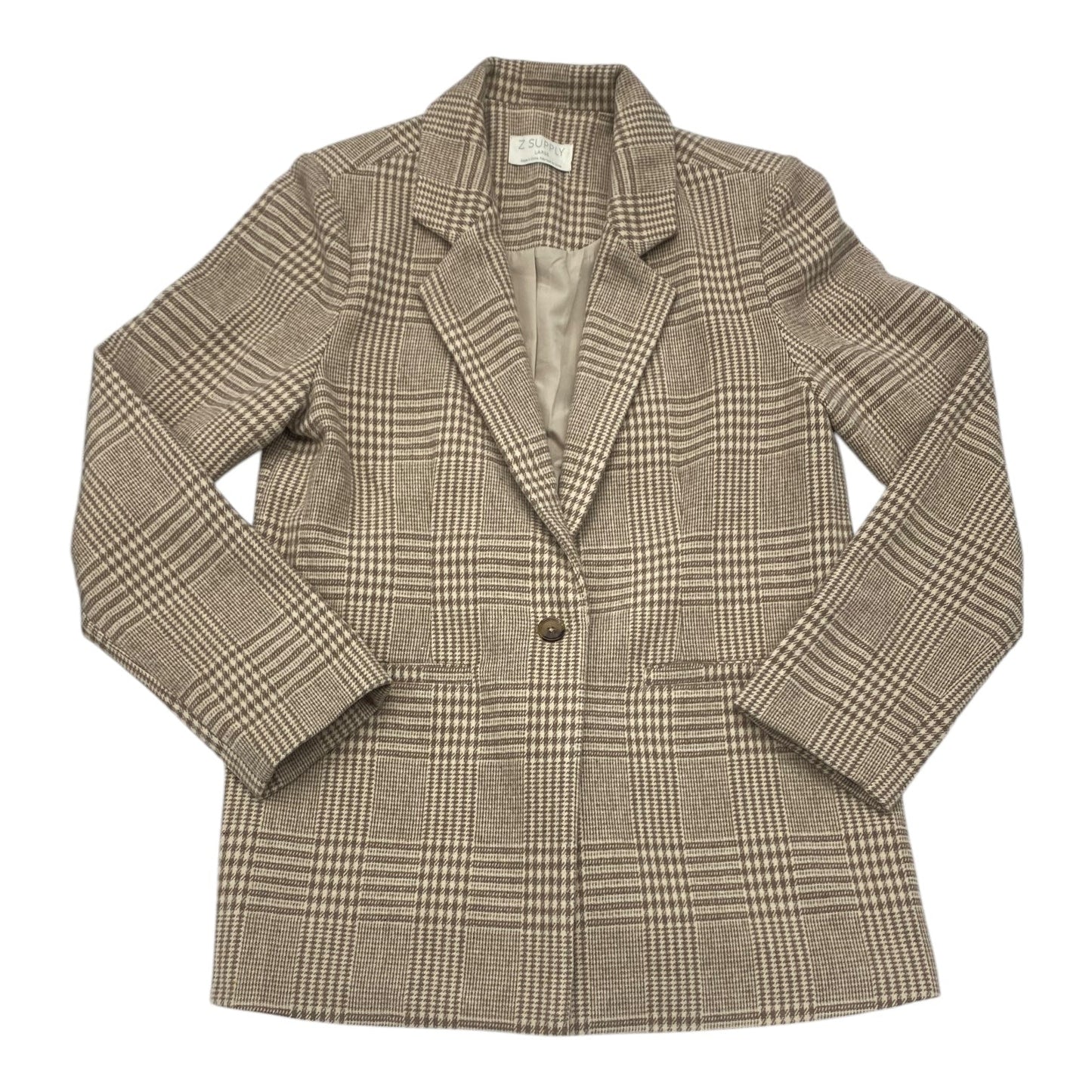 Blazer By Z Supply In Beige, Size: L