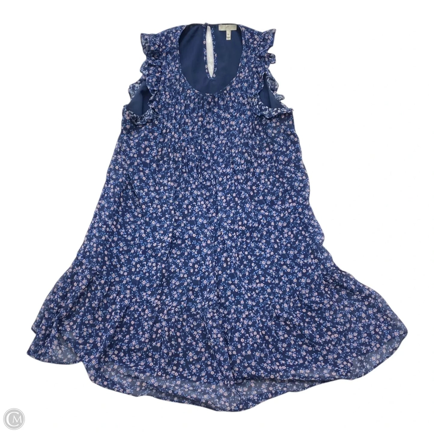 Dress Casual Midi By Joie In Blue & Pink, Size: Xs