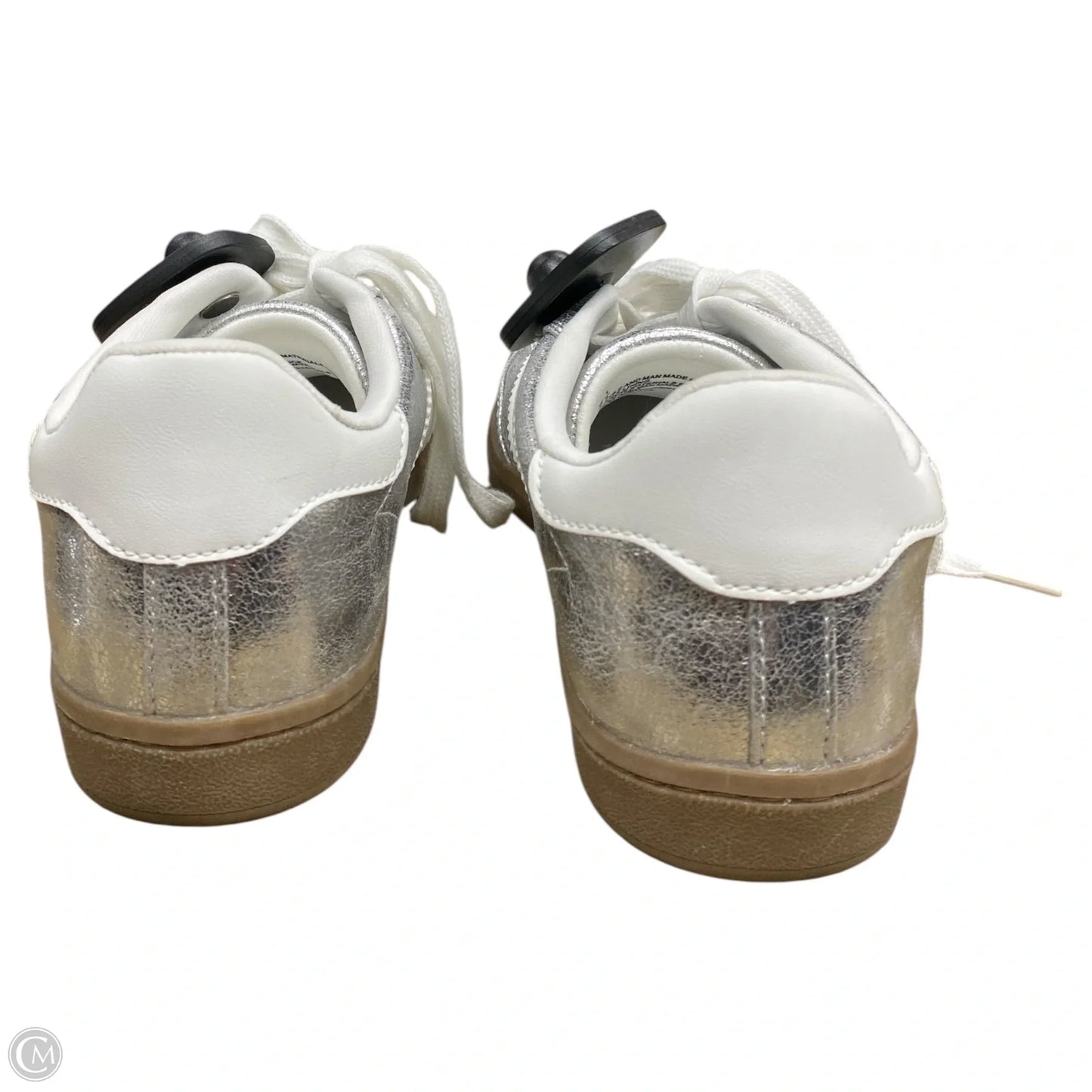 Shoes Sneakers By Universal Thread In Silver & White, Size: 7.5