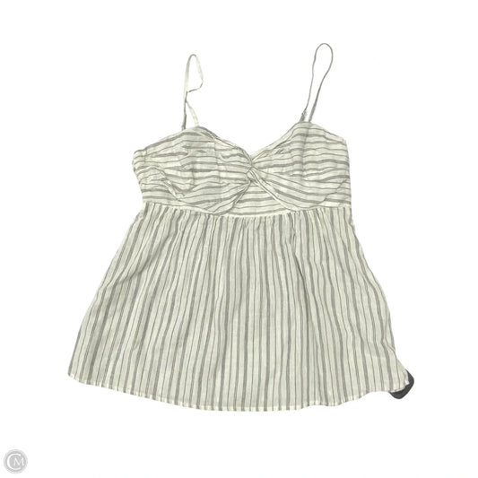 Top Sleeveless By Banana Republic In Black & White, Size: S