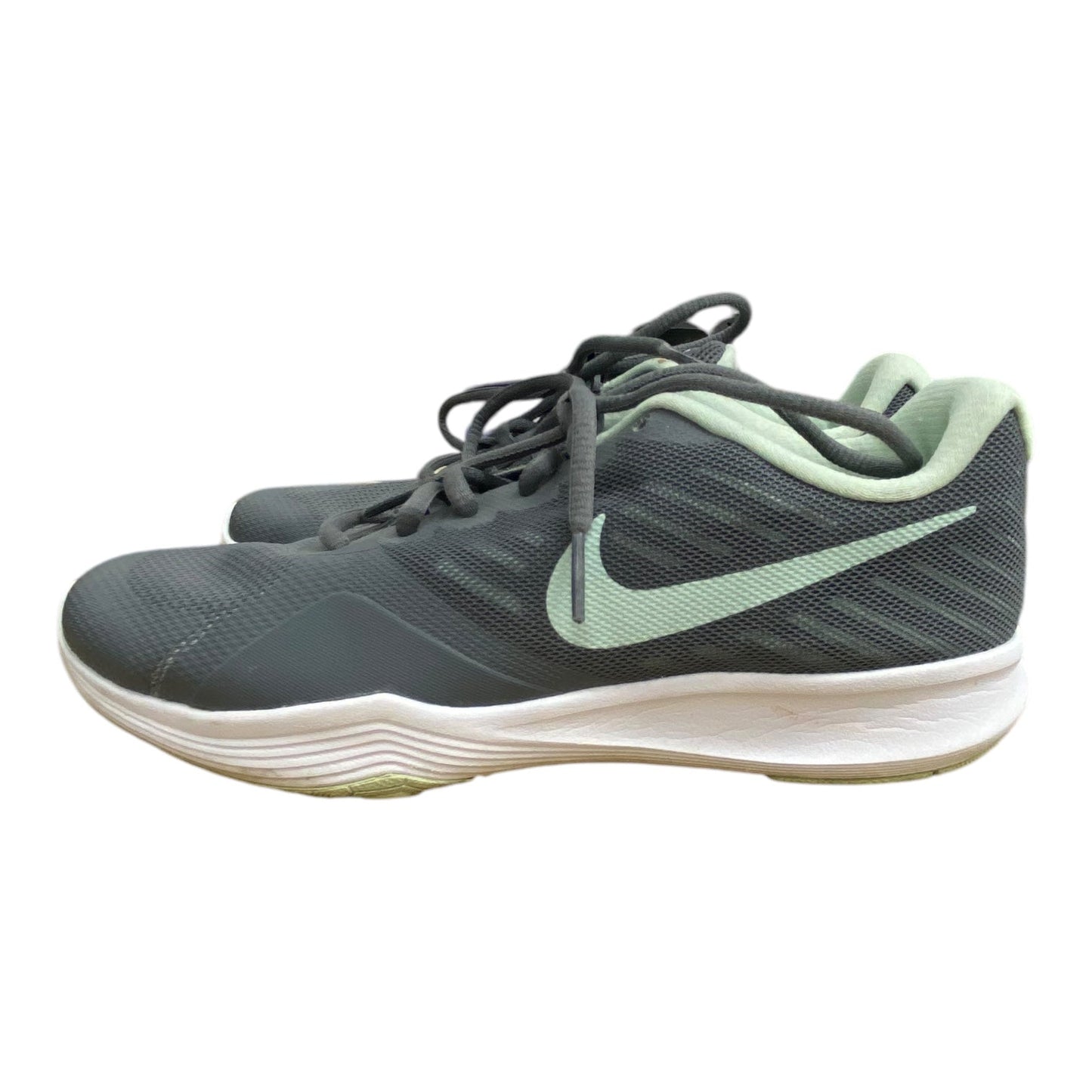 Shoes Athletic By Nike In Green & Grey, Size: 8