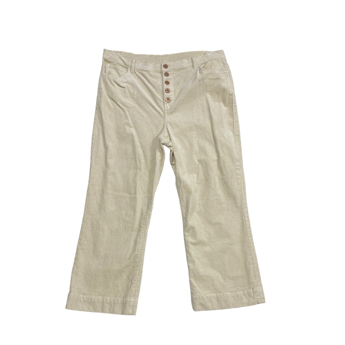 Pants Corduroy By Cabi In Cream, Size: 16