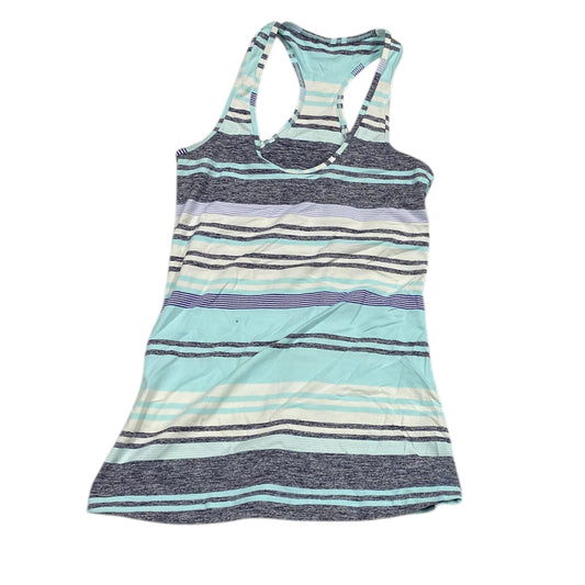 Athletic Tank Top By Lululemon In Striped Pattern, Size: S