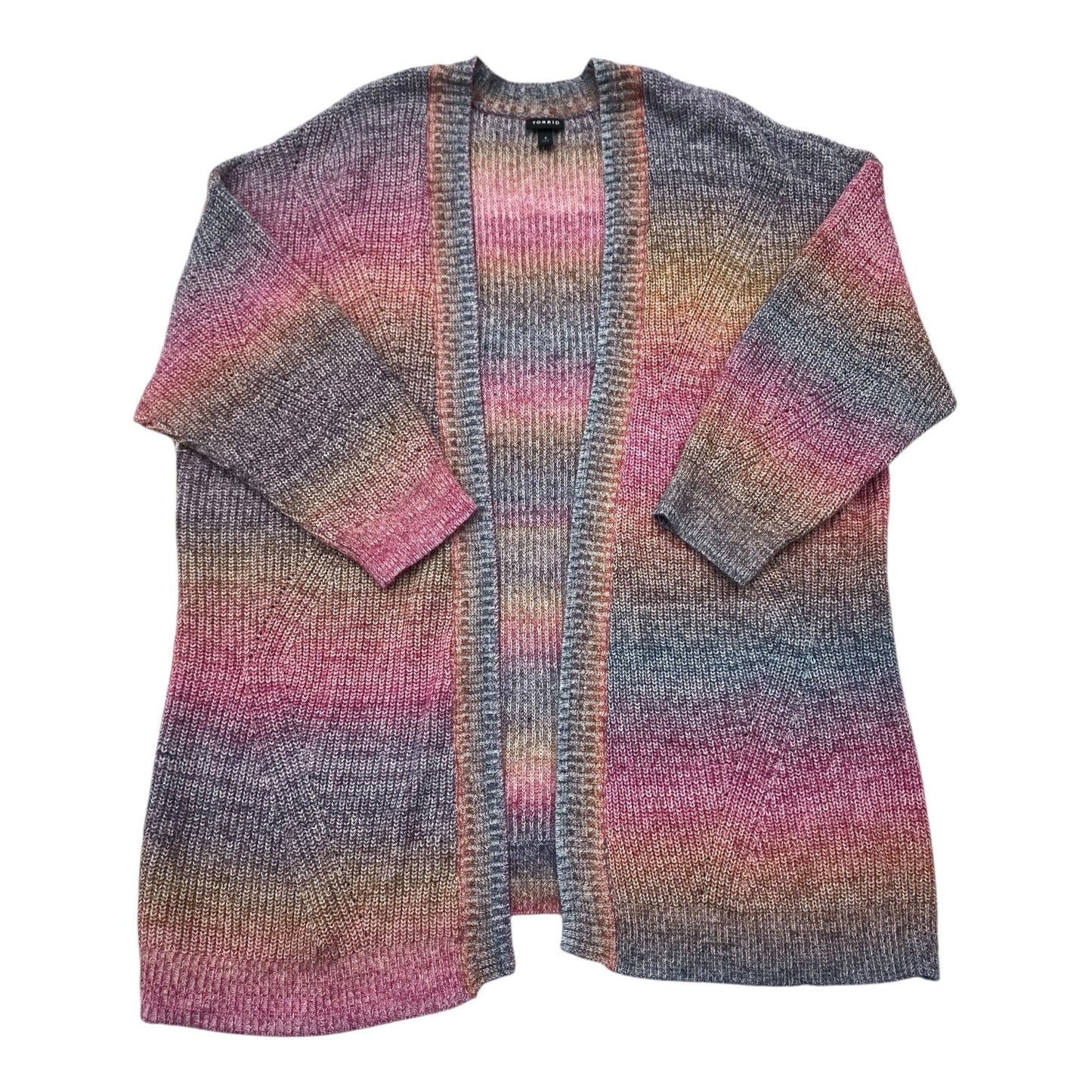 Sweater Cardigan By Torrid In Multi-colored, Size: 4x