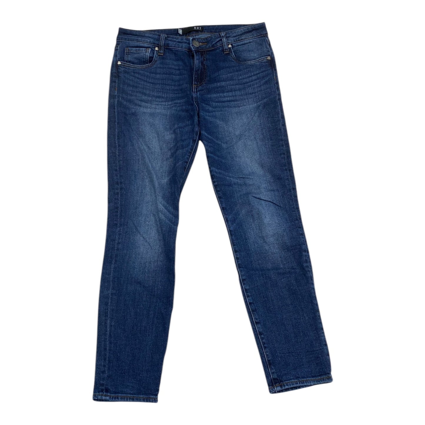 Jeans Boyfriend By Kut In Blue, Size: 4