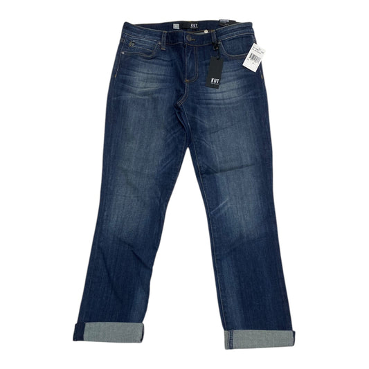 Jeans Boyfriend By Kut In Blue, Size: 4